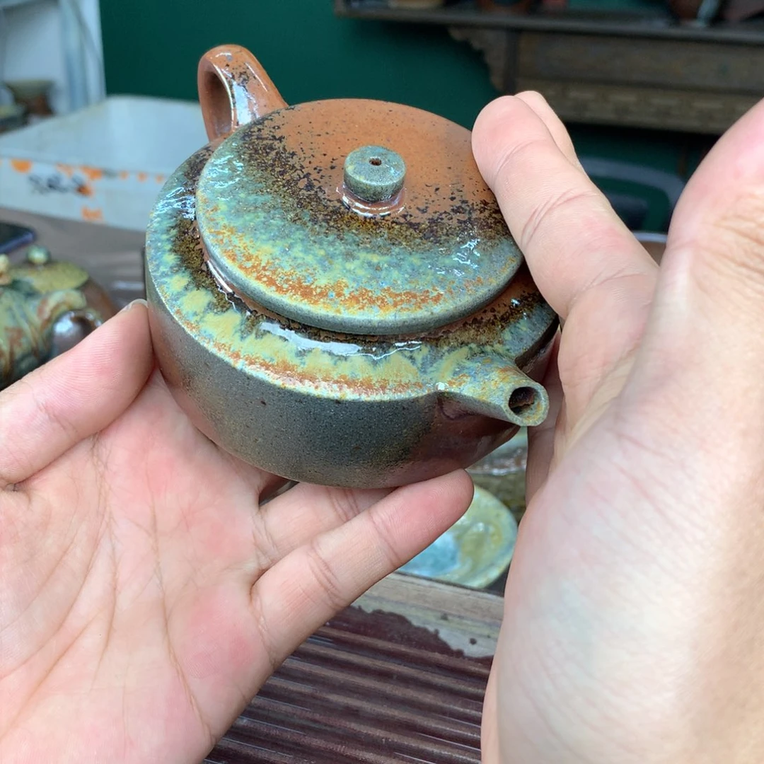 紫砂柴烧纯自然柴烧