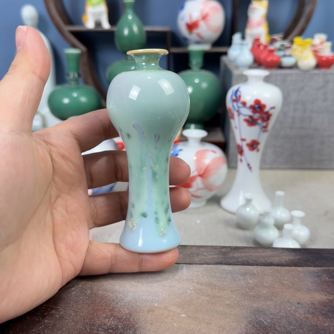 陶瓷手工小花器摆件