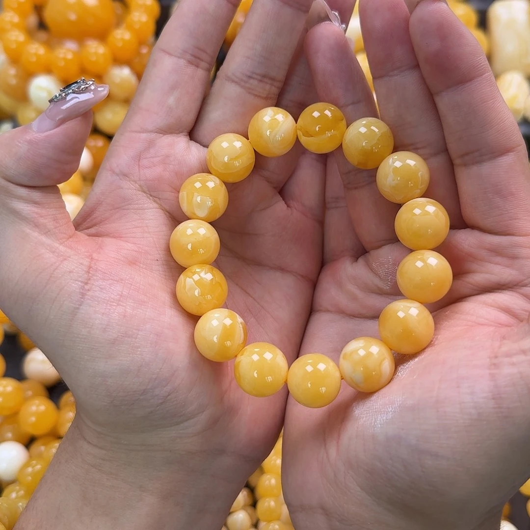 蜜蜡未镶嵌珠宝奇石同料15mm