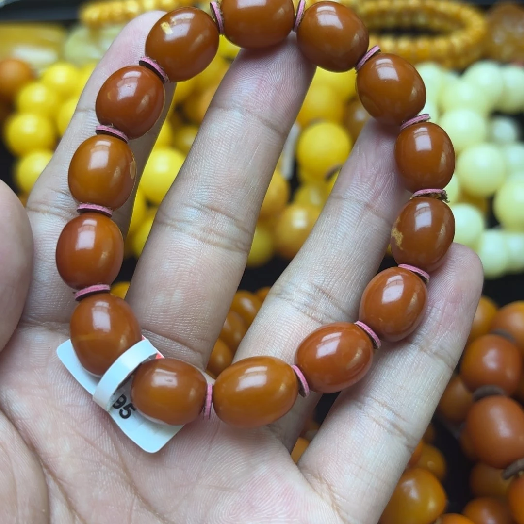 未镶嵌琥珀手链蜜蜡