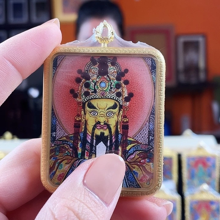 吊坠热贡纯手绘五爷