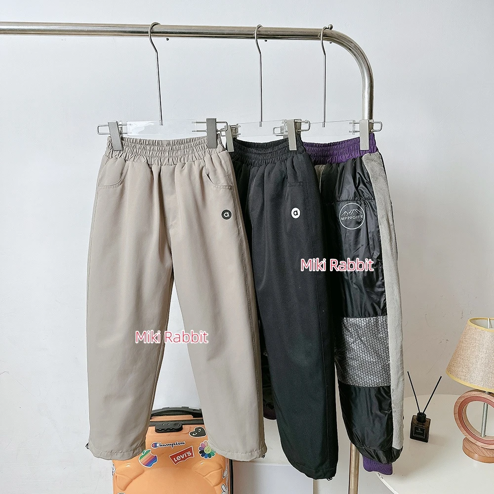 儿童加厚保暖棉裤2025秋冬季新款男童女童中大童束脚长裤子