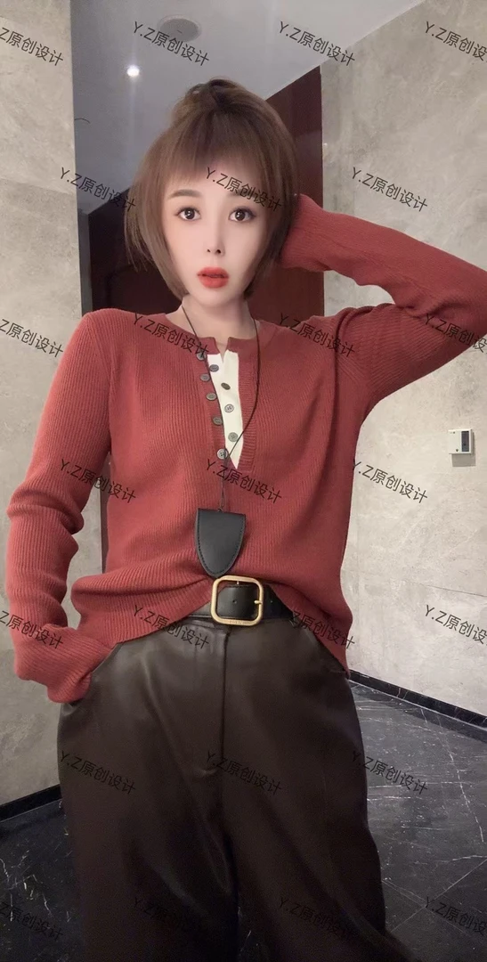 2025年 新款针织毛衣时尚版