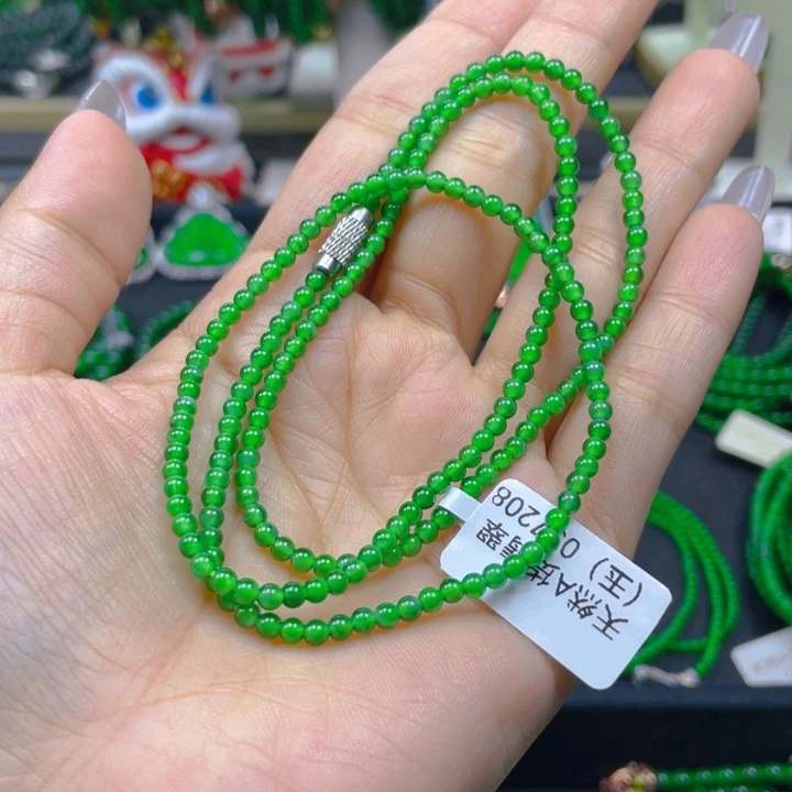 翡翠未镶嵌颈饰项链3
