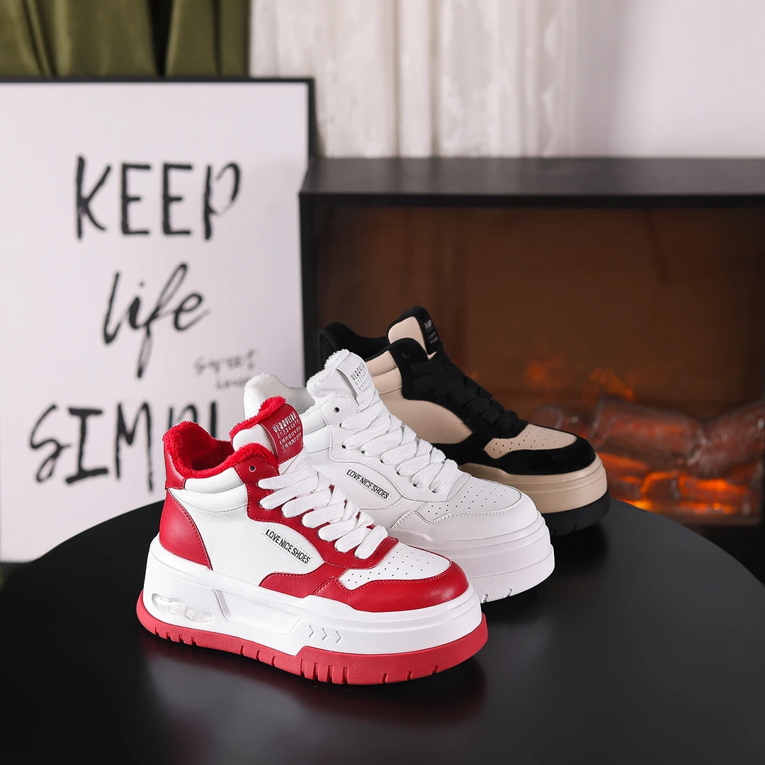 【阿布潮鞋】增高7cm时尚增高潮流百搭女士休闲鞋23065-5