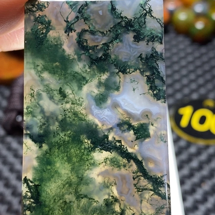 心***花玛瑙/玉髓未镶嵌颈饰
