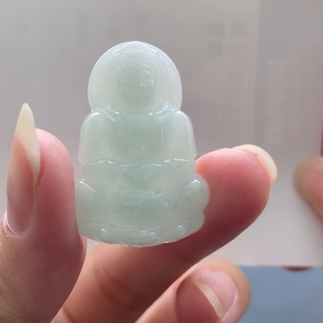 颈饰未镶嵌翡翠纹观音
