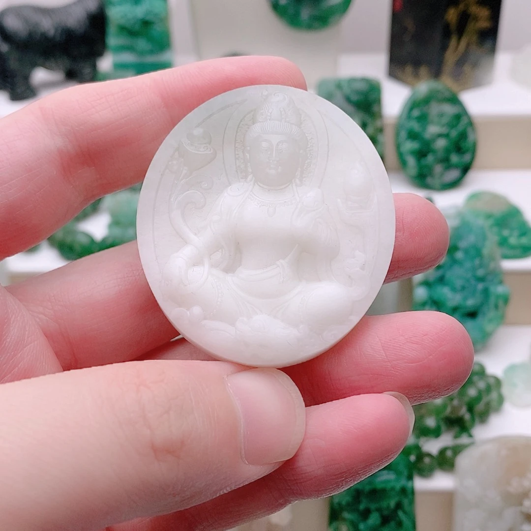 独山玉未镶嵌吊坠