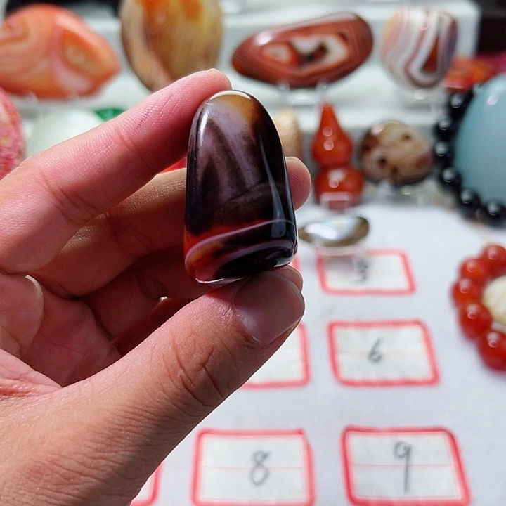 金***品玛瑙/玉髓未镶嵌手把