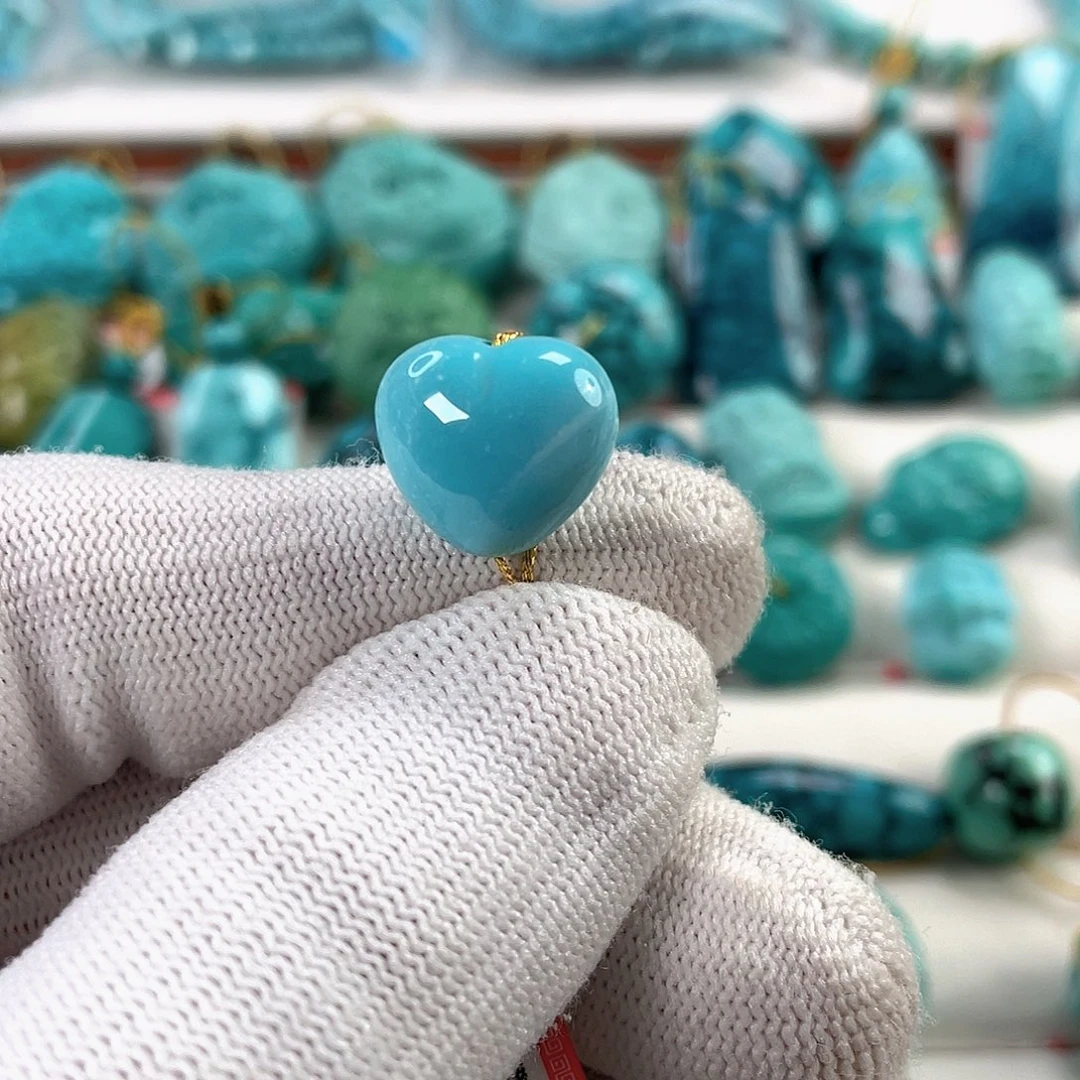 绿松石未镶嵌车挂