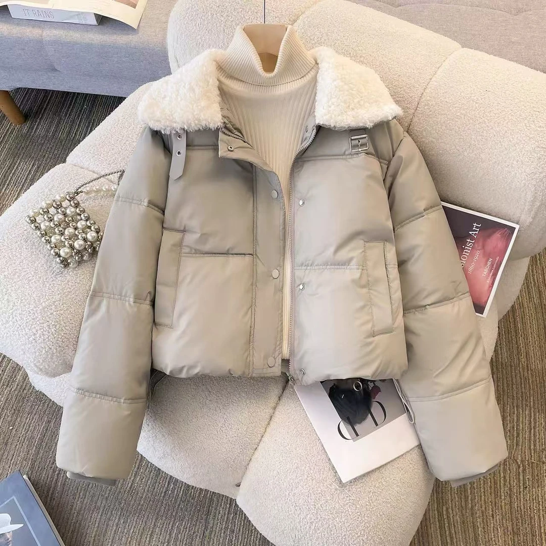 【A1191-A1200】常规款短款棉衣女小个子黄色棉服休闲外套棉服宽松