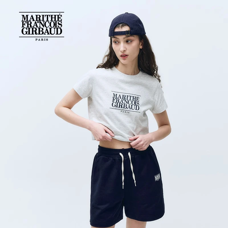 【高允真同款】MARITHE短袖T恤 潮流女经典LOGO上衣25夏MFG45CTS102