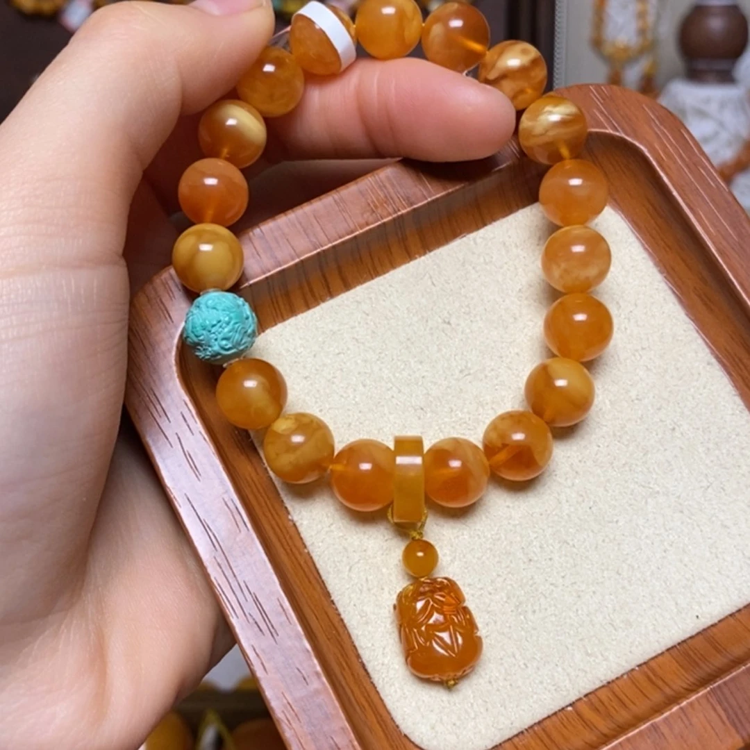 【闪购商品】蜜蜡颈饰未镶嵌手串