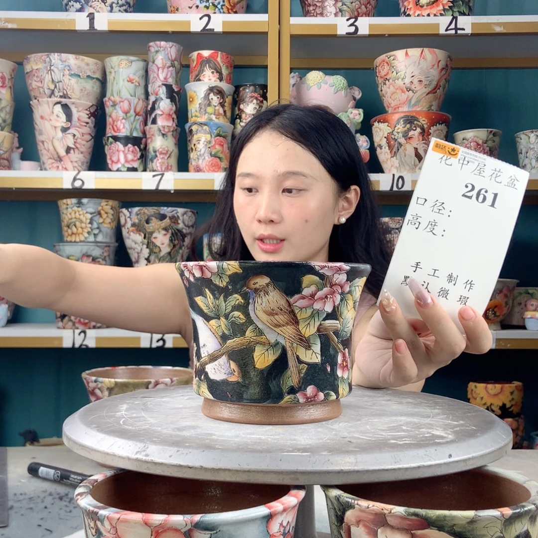 四***然景德镇手工花盆261