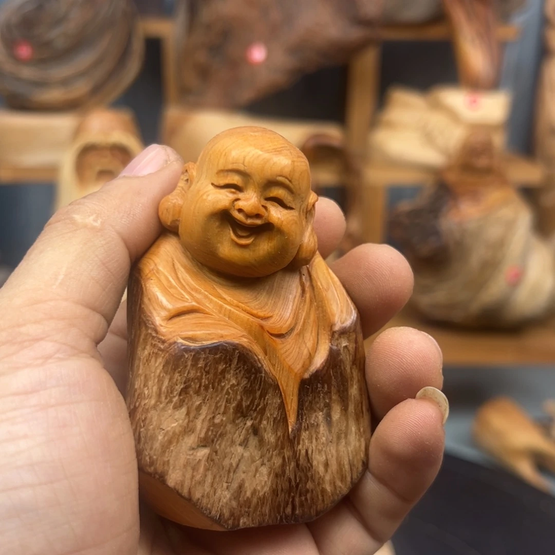 木谁*崖柏木摆件手把件
