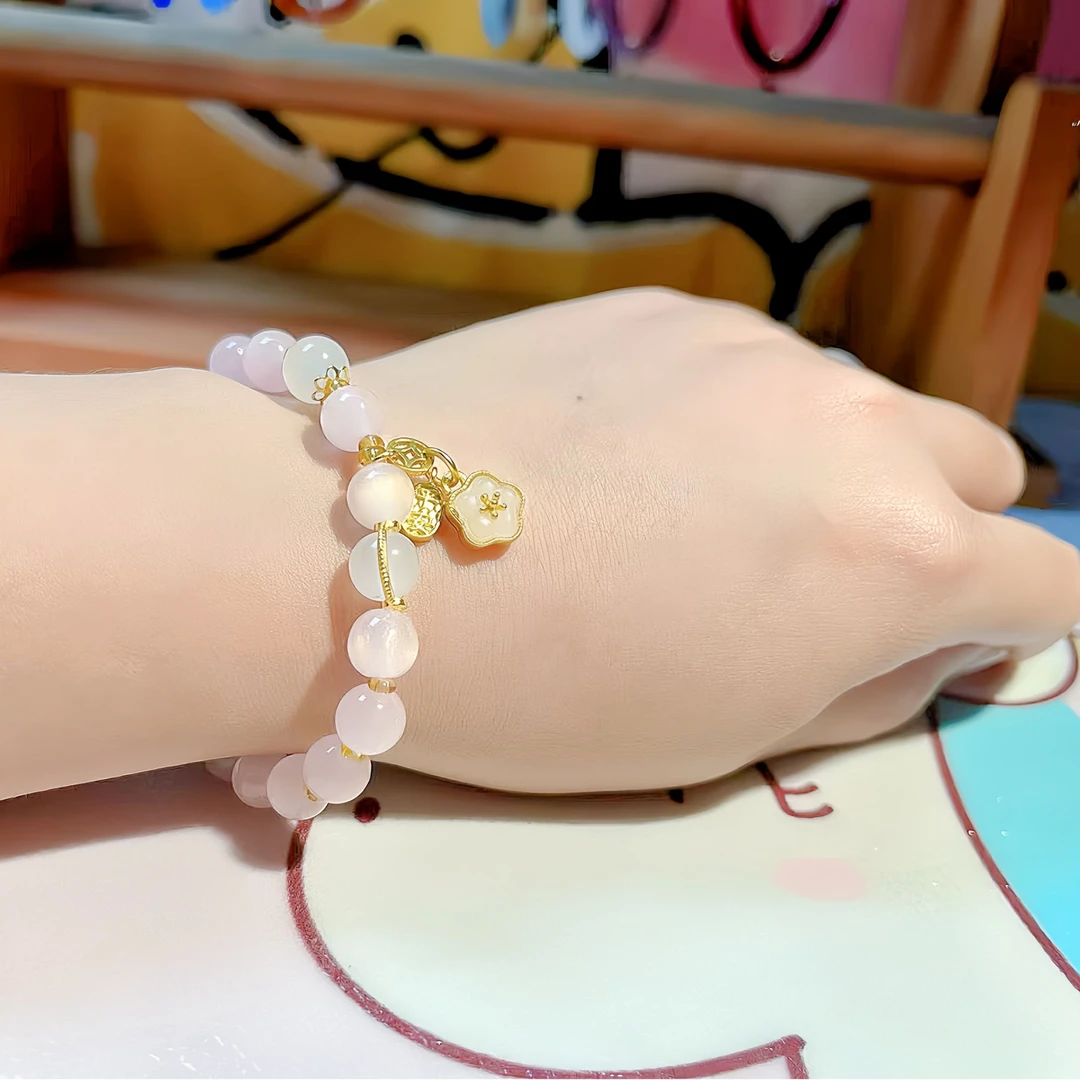 合金树脂手链 星空流光晕染树脂手串diy手工爆款可定制节日礼物