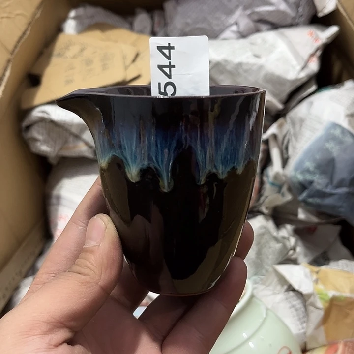 瓷片茶摆件工艺品摆件666