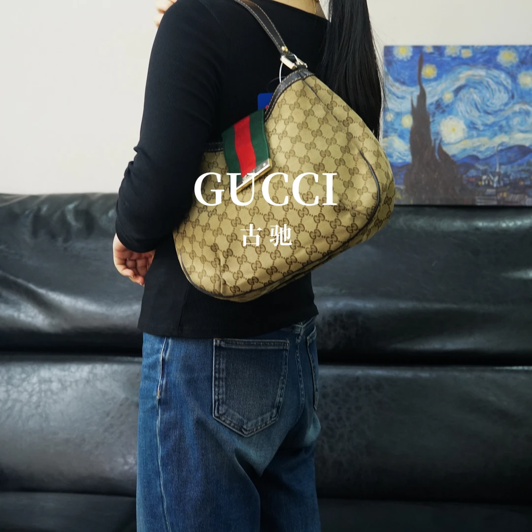 95新 GUCCI/古驰 老花单肩包/DX02422014/2014