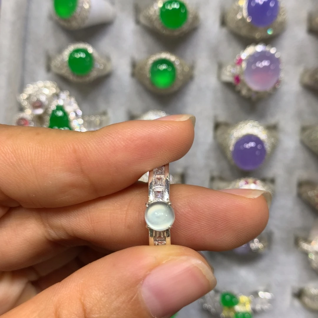 未镶嵌戒指翡翠买断不退