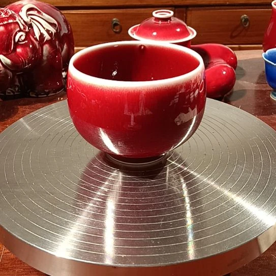 景德镇纯手工郎红苹果杯