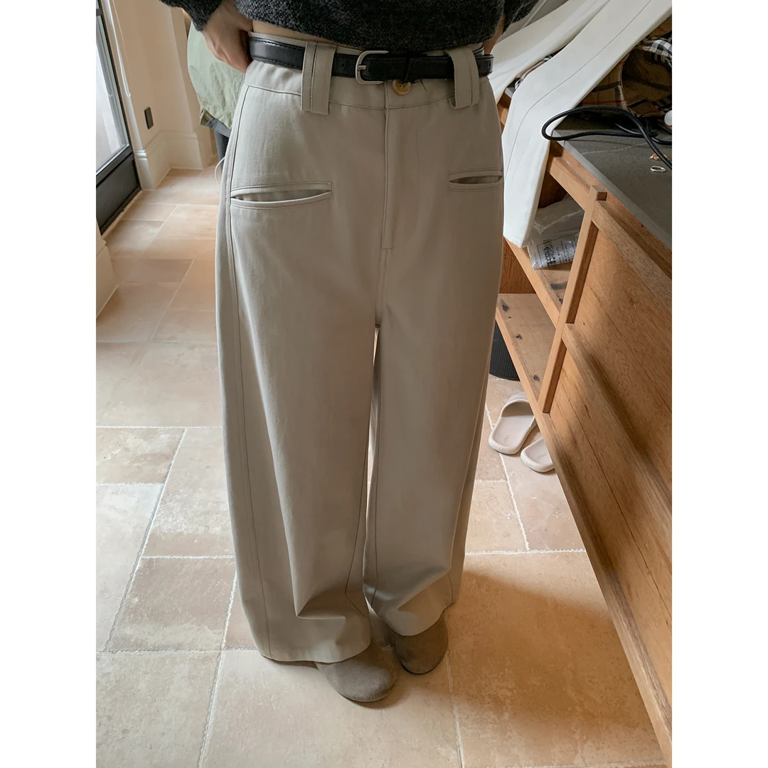 【西西里安】 秋日高智感~小个子修腿型垂顺天丝西装裤