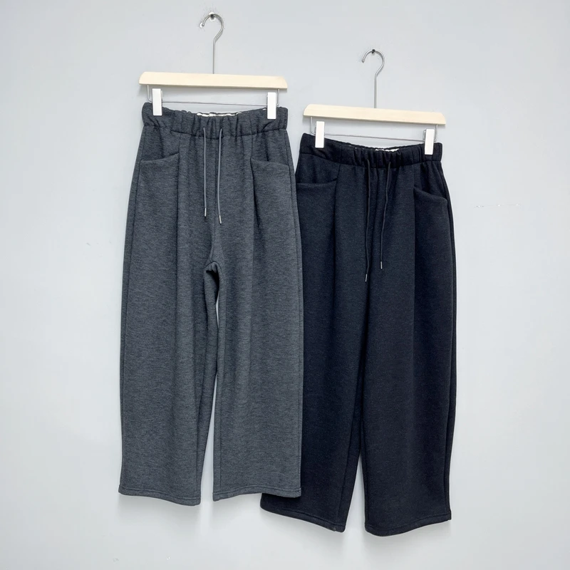 192冬季新品休闲裤 时尚宽松加绒加厚舒适百搭抽绳