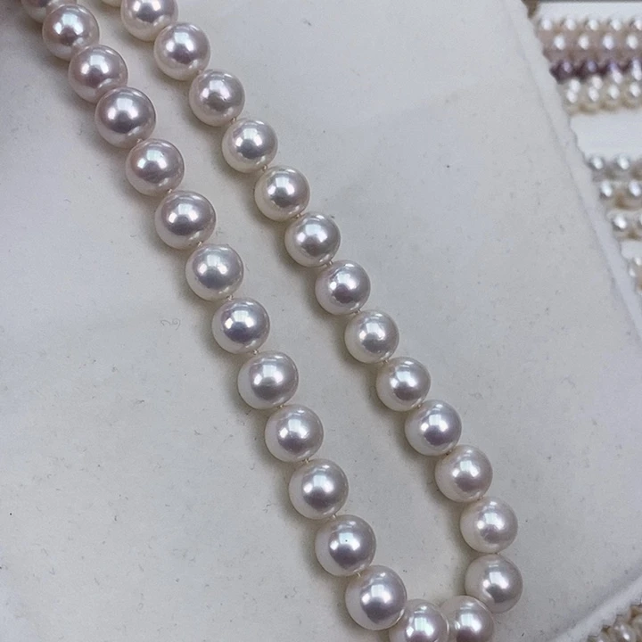 淡水珍珠颈饰银S925镶嵌9.5-11.5颜色炫彩质地细腻