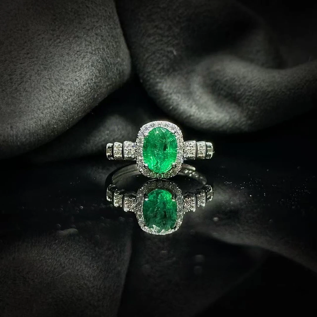 【缪老师严选】SJ1124 VVD 微微油  祖母绿戒指