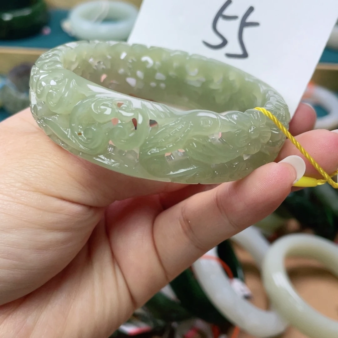 未镶嵌手镯和田玉圈口59