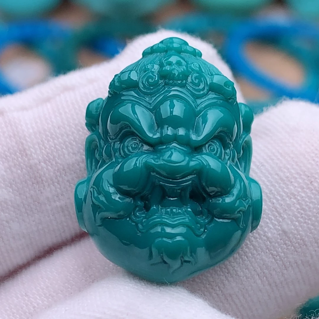 未镶嵌绿松石珠宝奇石大黑天