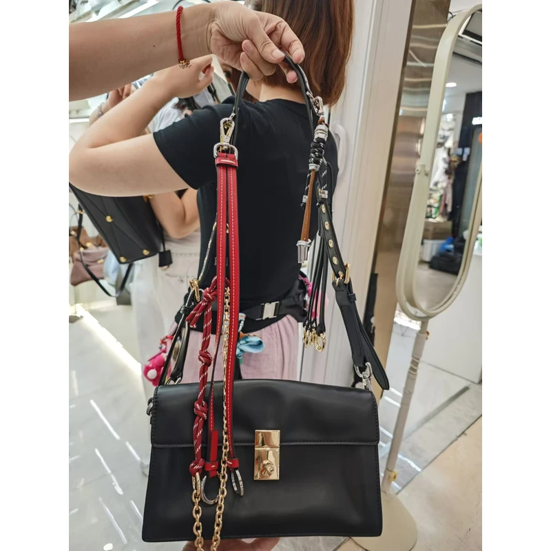 YUSHA/高档小号黑色手提单肩包-8020