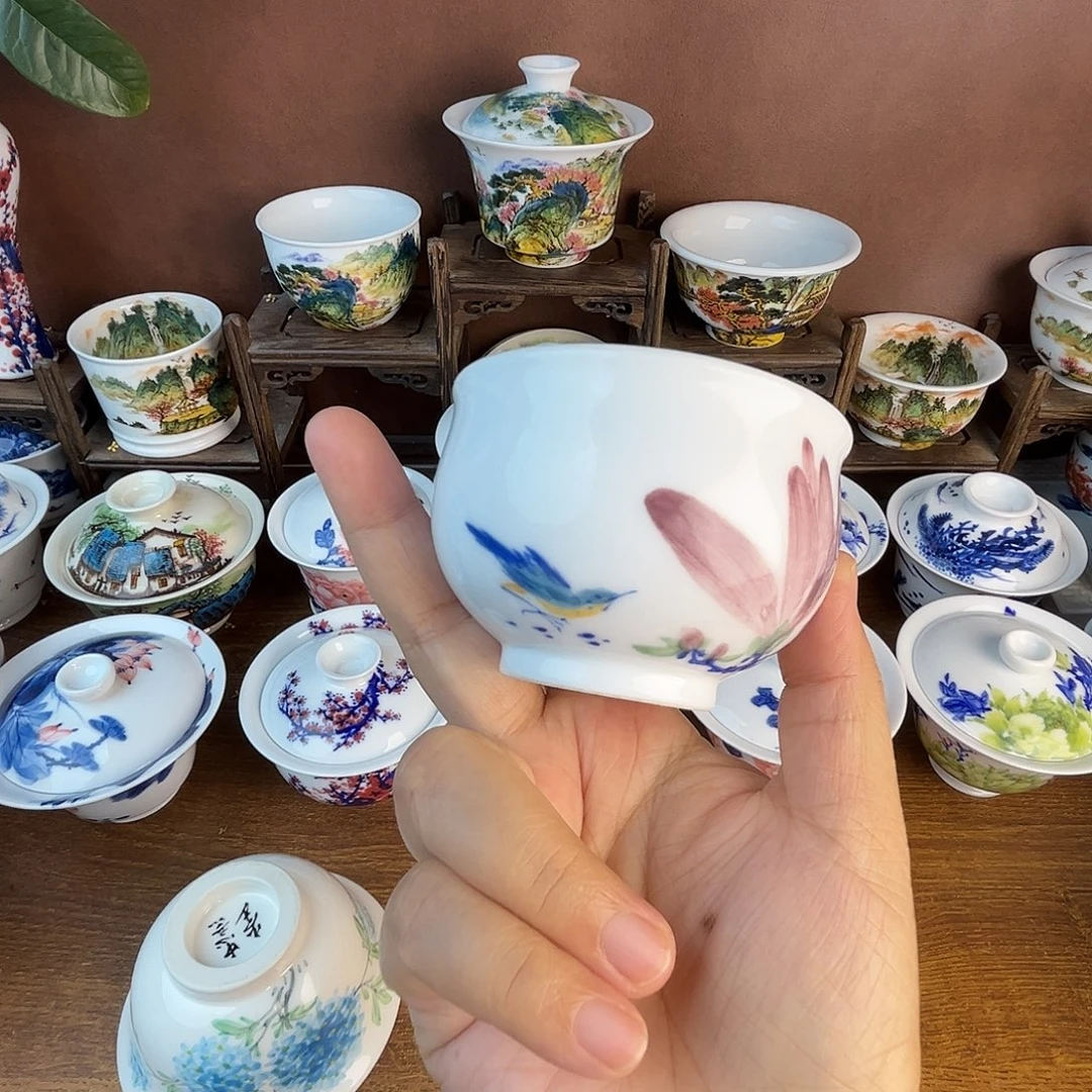 忠意堂釉下彩鸟语花香