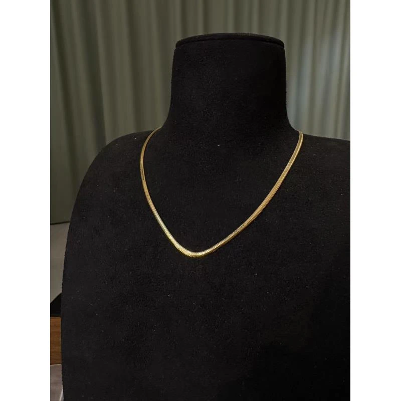 【素金特价】18K金 蛇骨项链 YJ