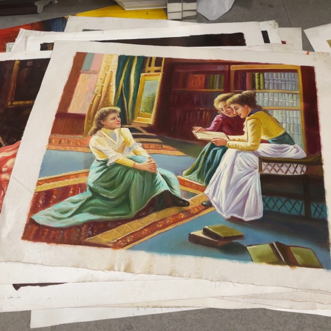 2***哥油画油画作品入选作品12张