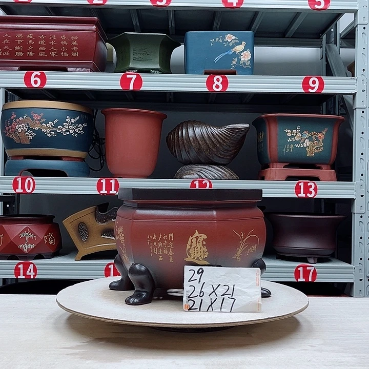 紫砂花盆紫砂花盆