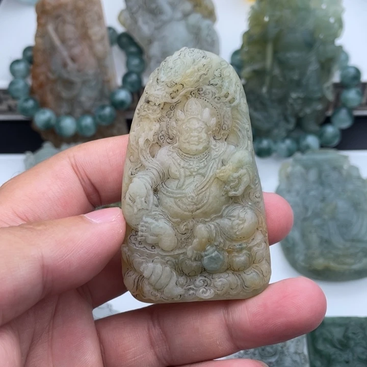 未镶嵌定制翡翠黄财神