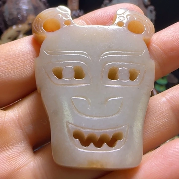 和田玉未镶嵌挂件