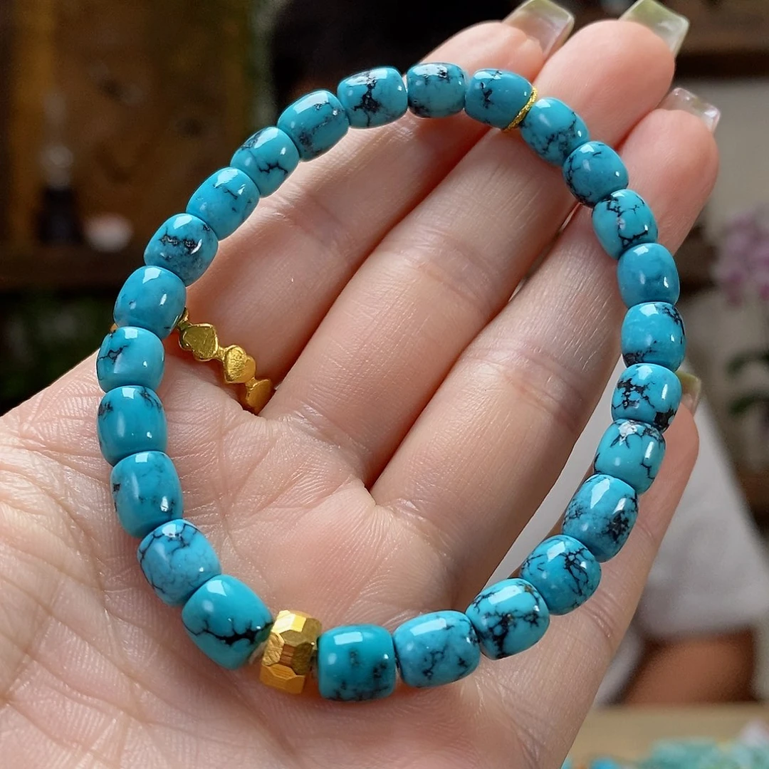 18K金镶嵌绿松石珠宝奇石