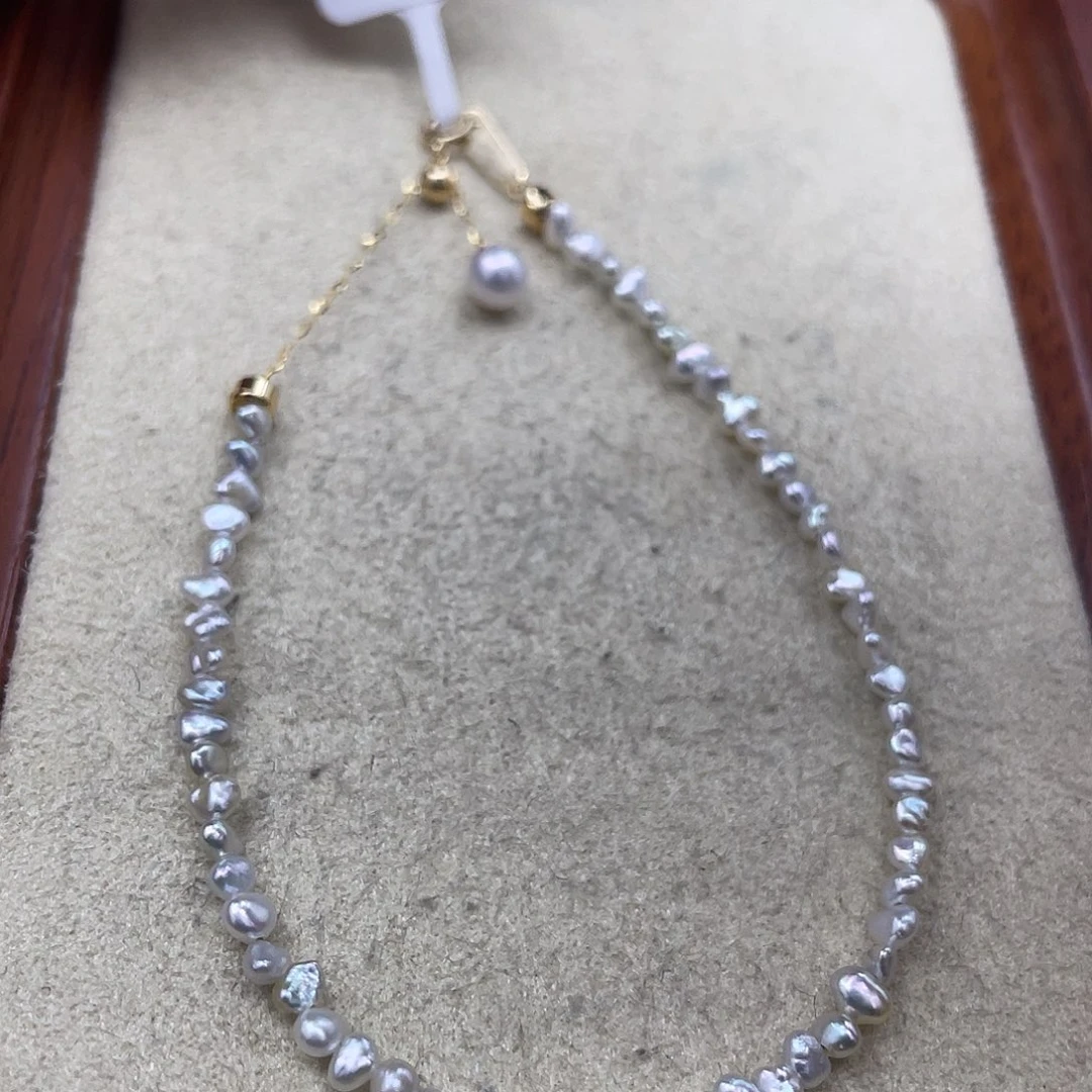 18K金镶嵌手绳海水珍珠