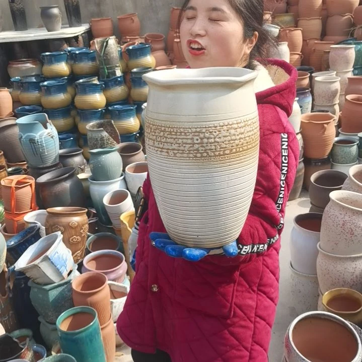 红陶口20高30一个盆