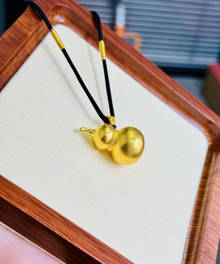 吊坠足银 葫芦吊坠实心葫芦高货高品质厚包三层工艺不掉色古法