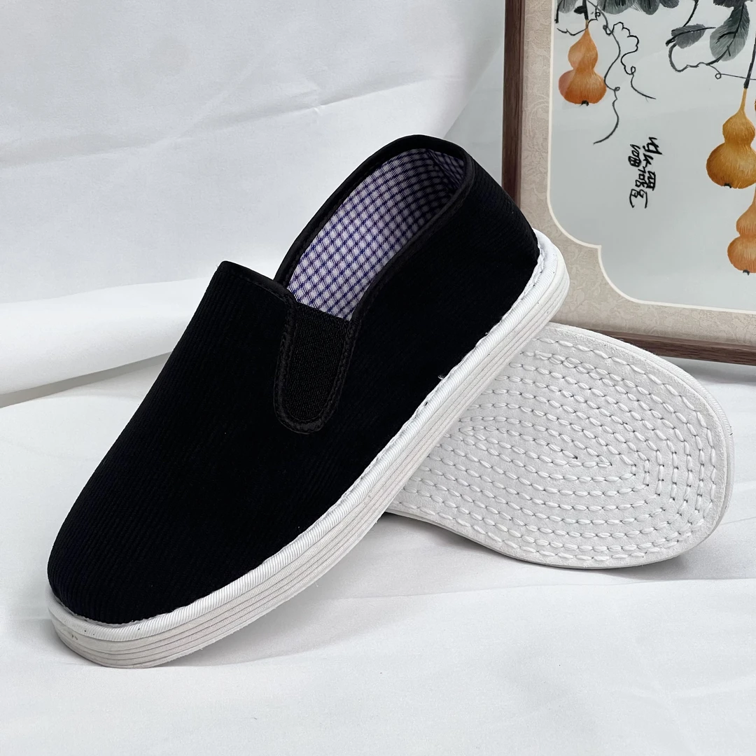 【何航山棕千层布鞋】舒适休闲平底透气耐磨百搭四季妈妈女款鞋