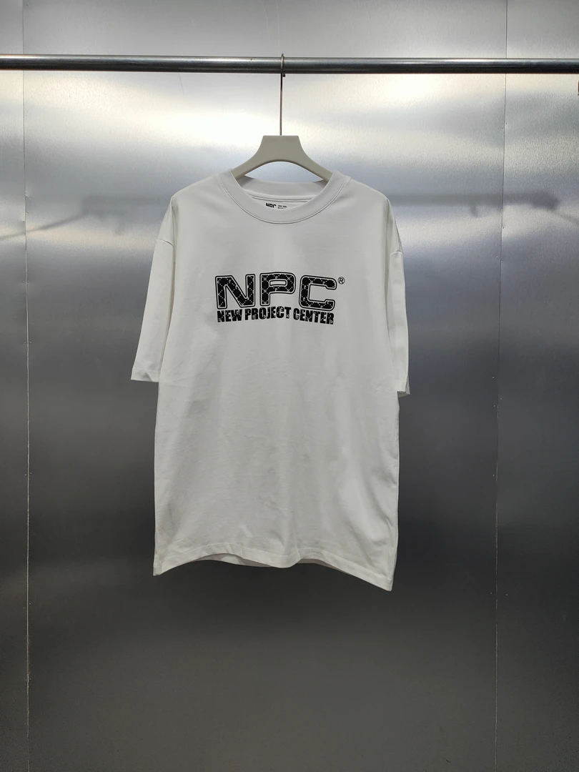E01-21805-NP夏款正面字母印花宽松百搭休闲T恤