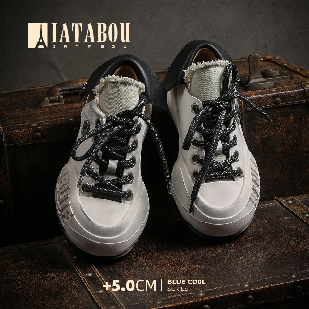 IATABOU【L'Attache】C圆头低帮系带复古学院风休闲鞋TA356087