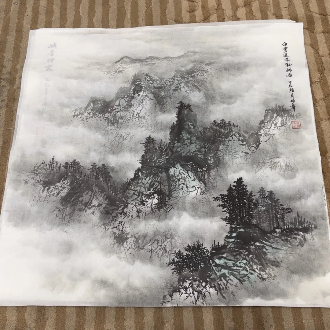 国画花鸟等图案和造型各有