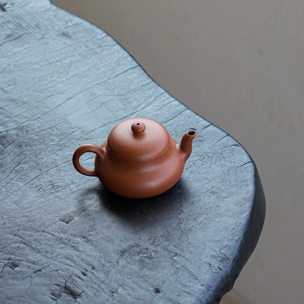 树见造物×尧日辰光丨《君德》黄龙山野山红泥 140cc 紫砂壶