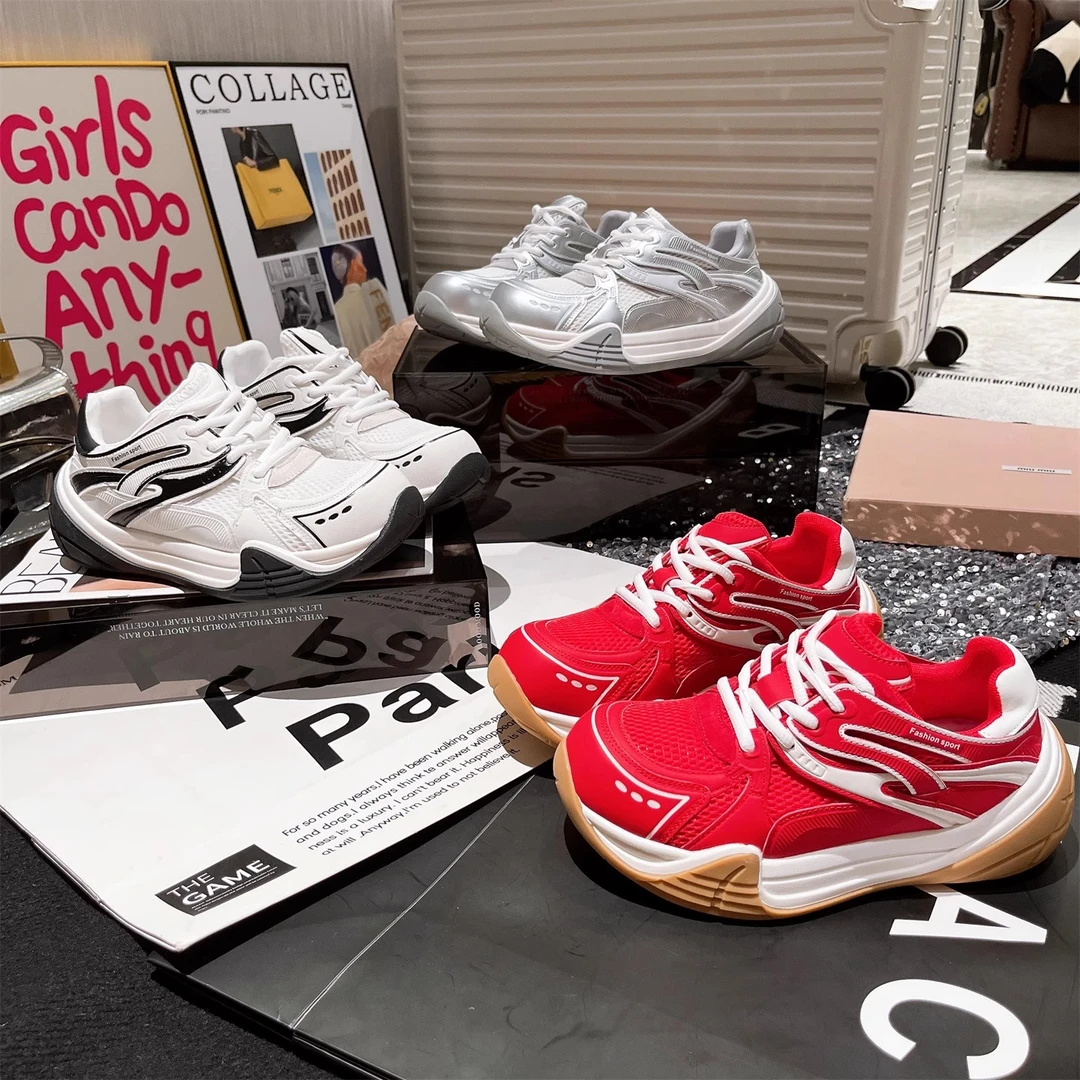 港蕴甄选【帆船老爹】时尚百搭运动休闲鞋透气阿甘鞋女鞋子网红爆款