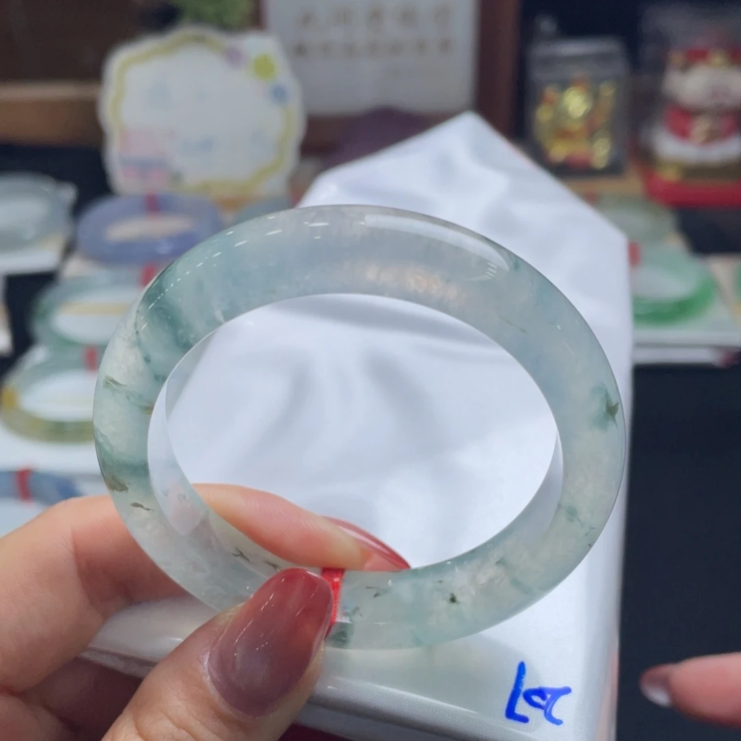 翡翠未镶嵌手镯50.5