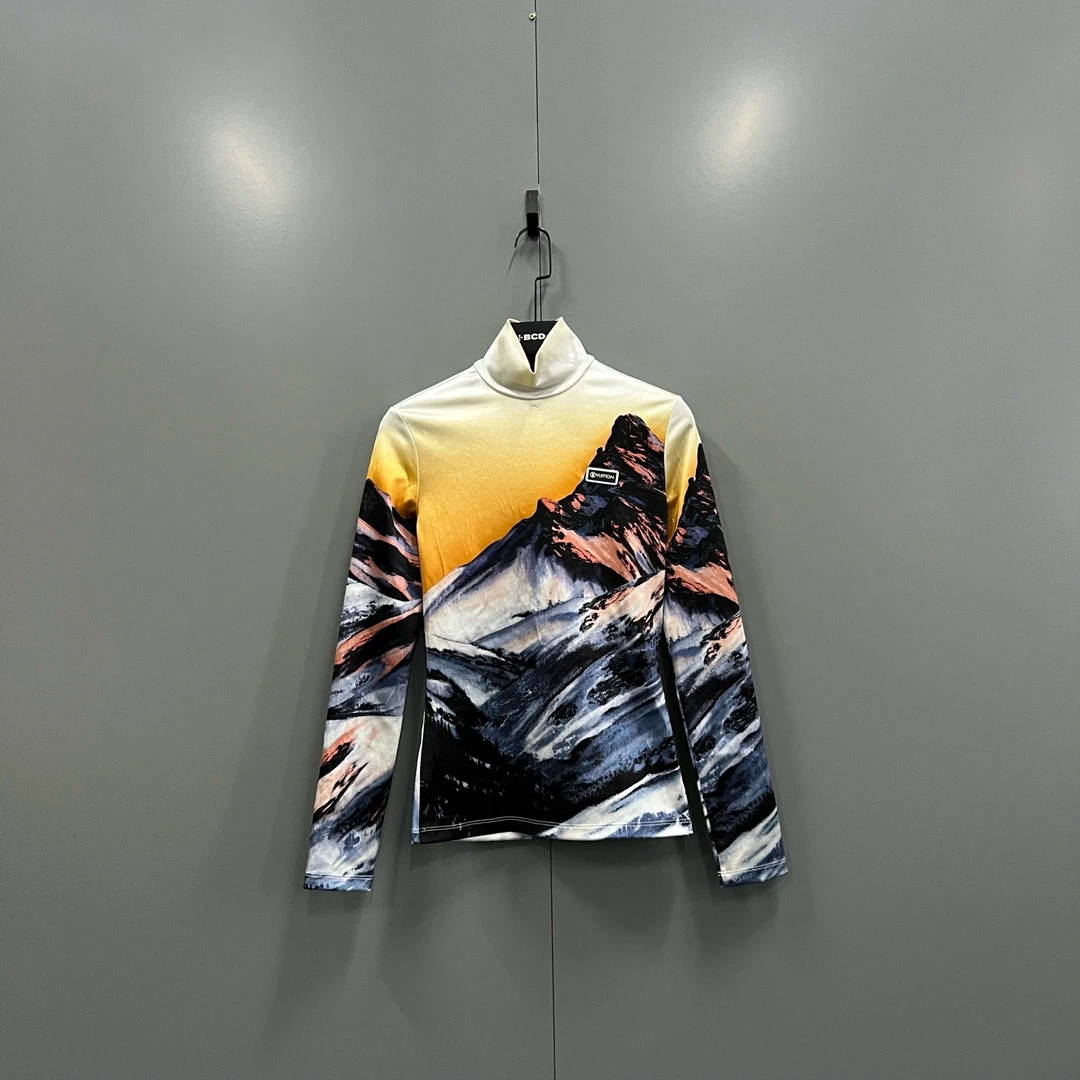 99新 LouisVuitton/路易威登 zt5 山间落日图案长袖 S码/013186