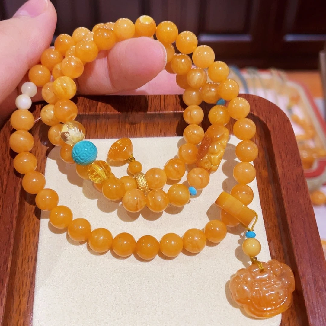 蜜蜡手链未镶嵌手串
